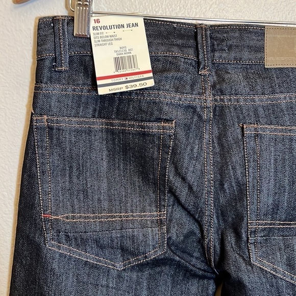NWT Tommy Hilfiger Straight Leg Boys Jeans Size 16 - Picture 7 of 16